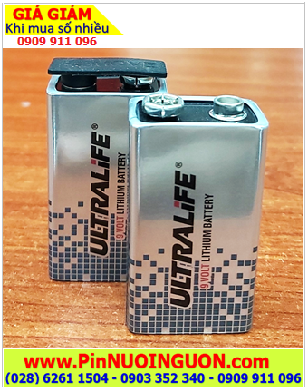 Ultralife U9VL, Pin 9v Lithium UltraLife U9VL-J-P-BP 9V 1200mAh Lithium (LiMnO2) chính hãng